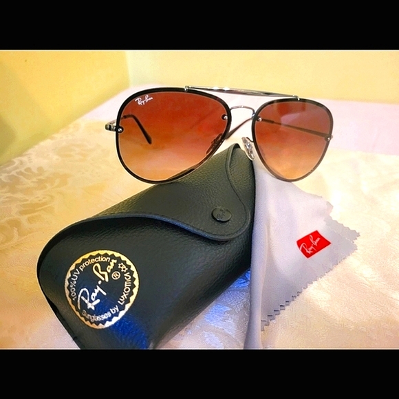 Ray-Ban Accessories - *OFFERS WELCOME* RAY-BAN UNISEX BLAZE AVIATOR BROWN GRADIENT SUN GLASSES